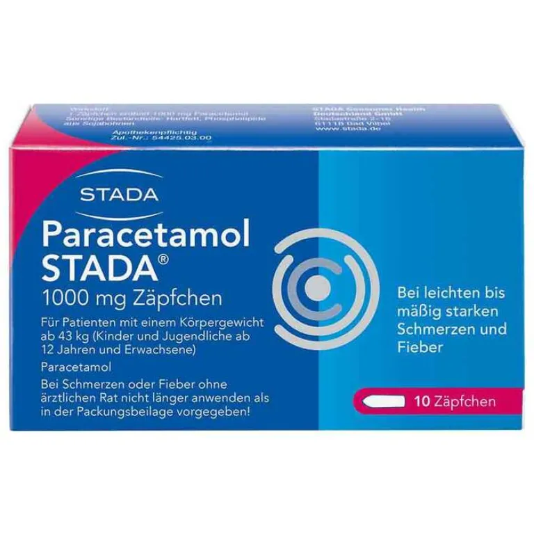 Online Stada Paracetamol ® 1000 mg Zäpfchen, 10 St