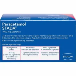 Online Stada Paracetamol ® 1000 mg Zäpfchen, 10 St