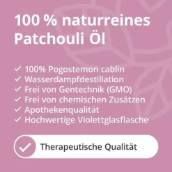 New Patchouli Öl naturrein ätherisch, 10 ml Aromatische Düfte