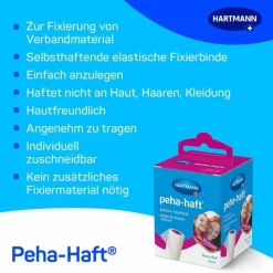 New ® Kohäsive Fixierbinde latexfrei 6 cm x 4 m, 1 St Haft- & Fixierbinden