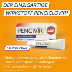 Hot Pencivir bei Lippenherpes Creme, 2 g