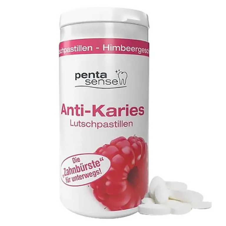 Clearance Penta-Sense Anti-Karies Lutschpastillen Himbeere, 150 St Zuckerfreie Bonbons