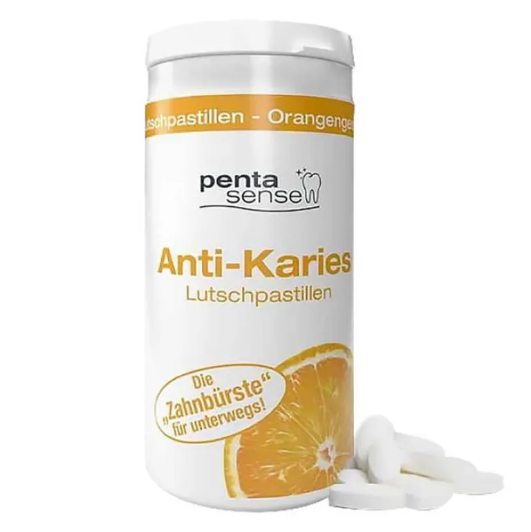 Hot Penta-Sense Anti-Karies Lutschpastillen Orange, 150 St