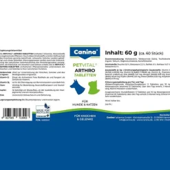 Discount Petvital Arthro Tabs vet. (für Tiere), 60 St Bewegungsapparat|Bewegungsapparat