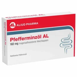 Clearance Aliud Pharma Pfefferminzöl AL 182 mg magensaftresistent Weichkapseln bei Reizdarm, 30 St