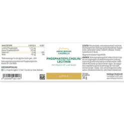 Outlet Heidelberger Chlorella Phosphatidylcholin / Lecithin Phospholipide Kapseln, 60 St