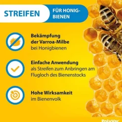 PolyVar YELLOW gegen Milben für den Bienenstock, 10 St