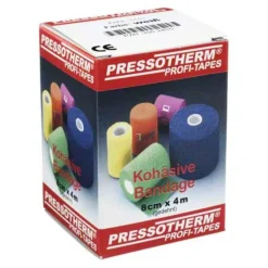 Pressotherm Kohäsive Bandage 8cmx4m weiß, 1 St