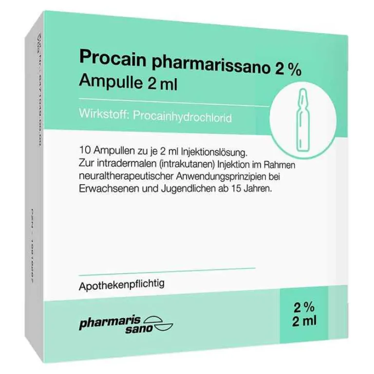 Discount Procain 2% Injektionslösung Ampullen 2 ml, 10X2 ml Procain