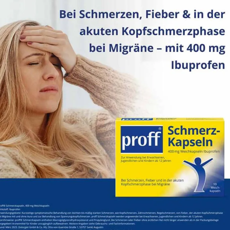 Discount Proff Schmerzkapseln 400 mg, 10 St