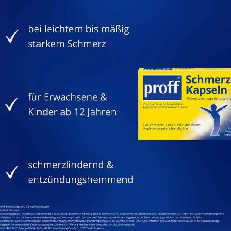 Discount Proff Schmerzkapseln 400 mg, 10 St