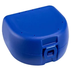Discount Prothesen Zahnspangenbox universal dunkelblau, 1 St