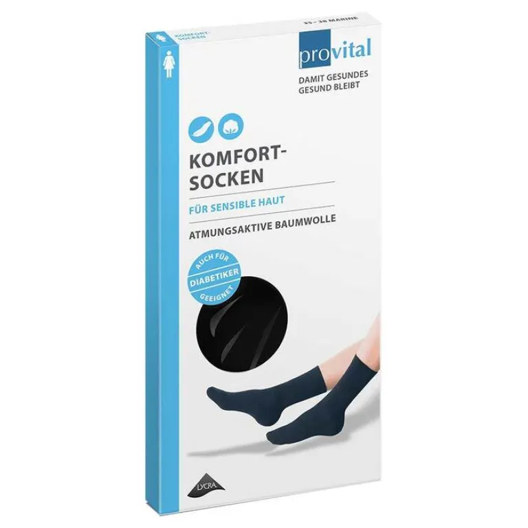 Online Provital Komfortsocken women Größe 35 - 38 schwarz, 2 St