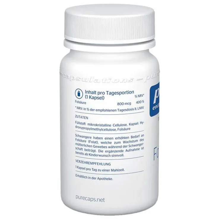 Pure Encapsulations Folsäure Kapseln, 60 St