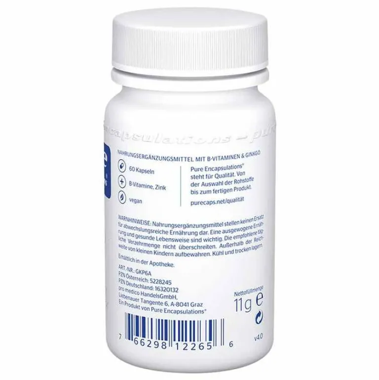 Pure Encapsulations Ginkgo plus Kapseln, 60 St