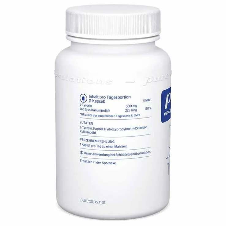 Pure Encapsulations Jod und Tyrosin Kapseln, 60 St
