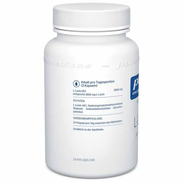 Pure Encapsulations L-Lysin Kapseln, 90 St