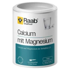 Best Vitalfood Calcium mit Magnesium Pulver, 150 g Calcium|Magnesium
