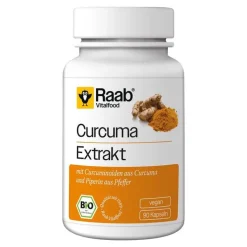 Raab Vitalfood Curcuma Extrakt Bio Kapseln, 90 St