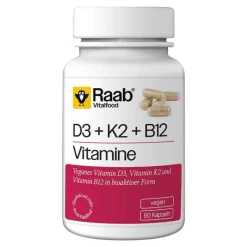 Discount Raab Vitalfood Vitamin D3 K2 B12 Kapseln, 60 St