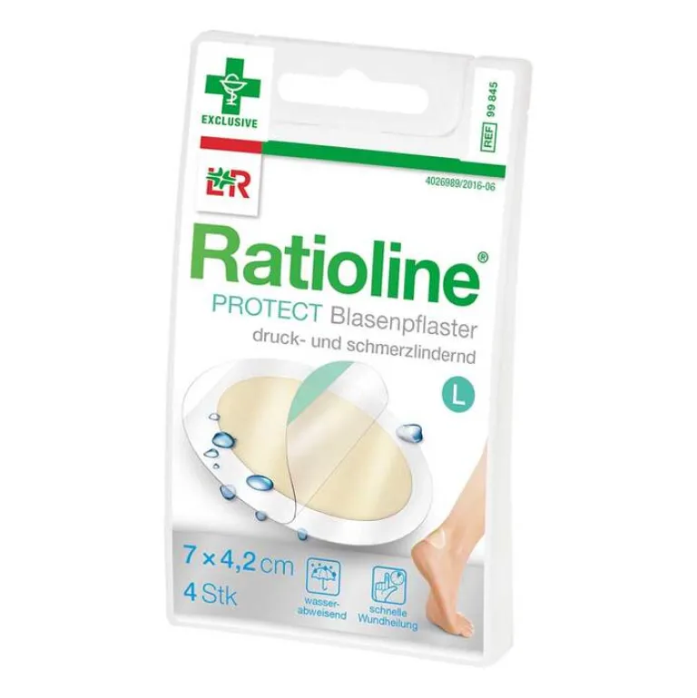 Best Ratioline Blasenpflaster 3,8x6 cm klein, 5 St Blasenpflaster