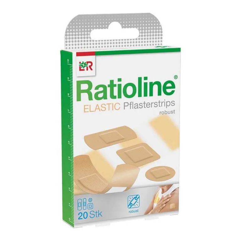 New Ratioline elastic Pflasterstrips in 4 Größen, 20 St