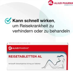 Discount REISETABLETTEN AL, 20 St Mittel Gegen Durchfall & Erbrechen|Übelkeit & Erbrechen