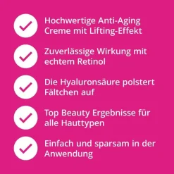 Outlet Casida Retinol Creme mit Hyaluron, 50 ml