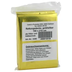 Online CareLiv Rettungsdecke gold / silber 160x210 cm, 1 St