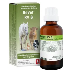 Online RV 8 Globuli für Tiere, 42 g Rinder|Pferde