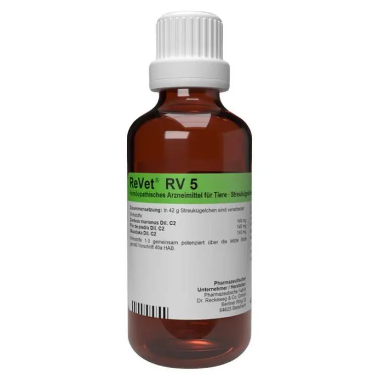 RV 5 Globuli für Tiere, 42 g Rinder|Pferde