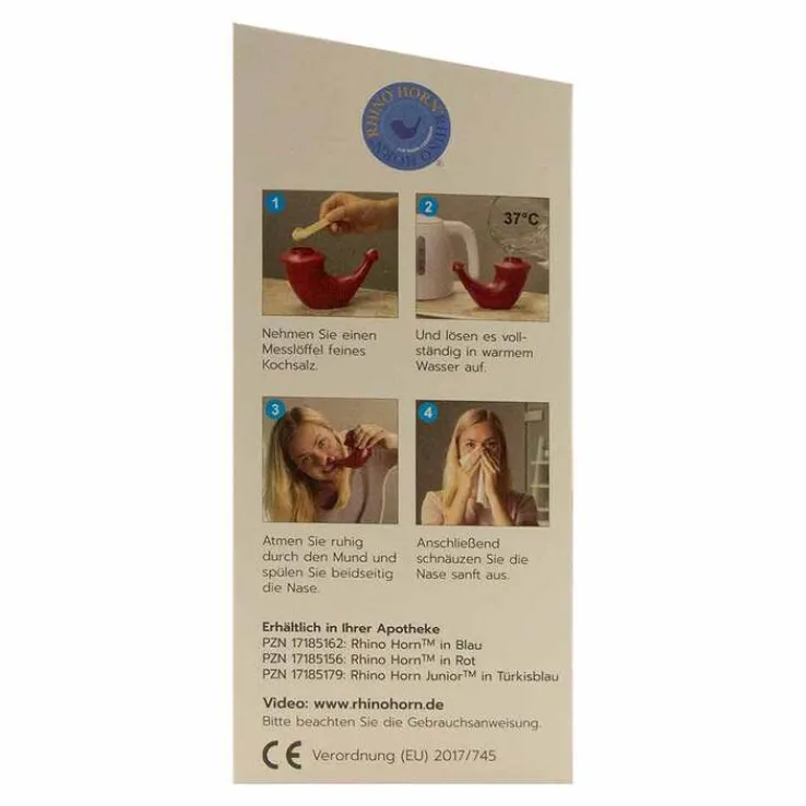 Rhino Horn Nasendusche rot, 1 St