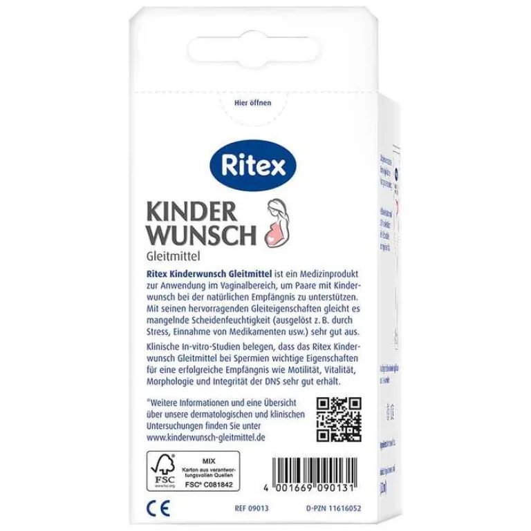 Online Ritex KINDERWUNSCH Gleitmittel, 8X4 ml