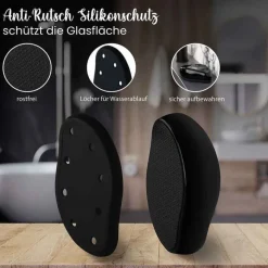 Clearance Nano-Glas Hornhautentferner schwarz, 1 St Hornhaut