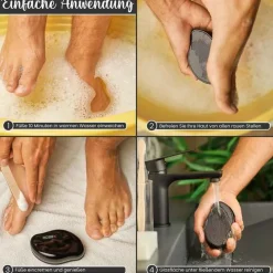 Clearance Nano-Glas Hornhautentferner schwarz, 1 St Hornhaut