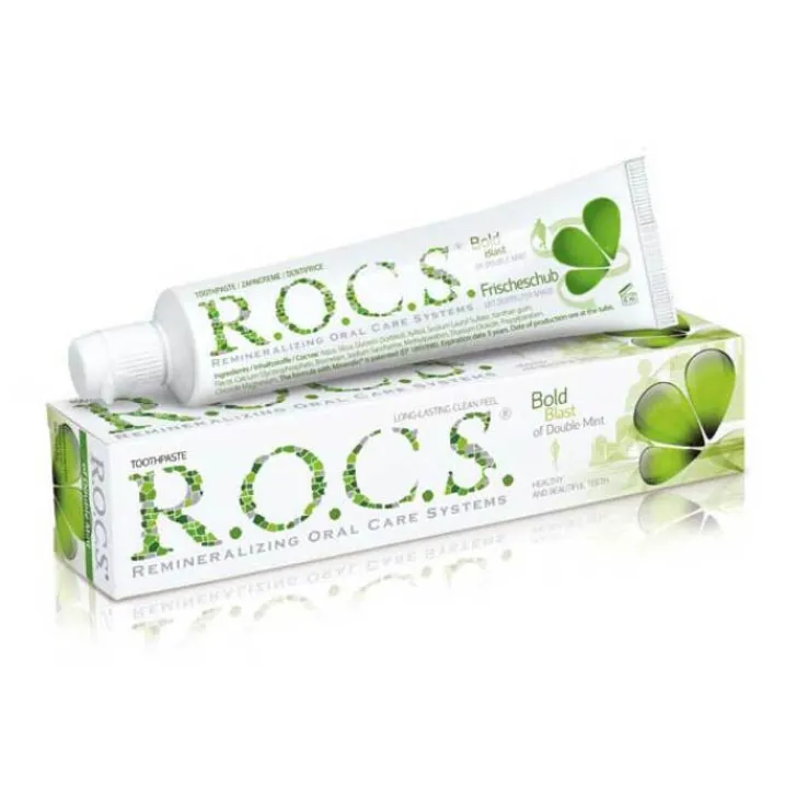 Rocs Erwachsene Doppelminze Zahnpasta, 74 g