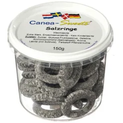 Canea-Sweets Salzringe Lakritz Bonbons, 150 g