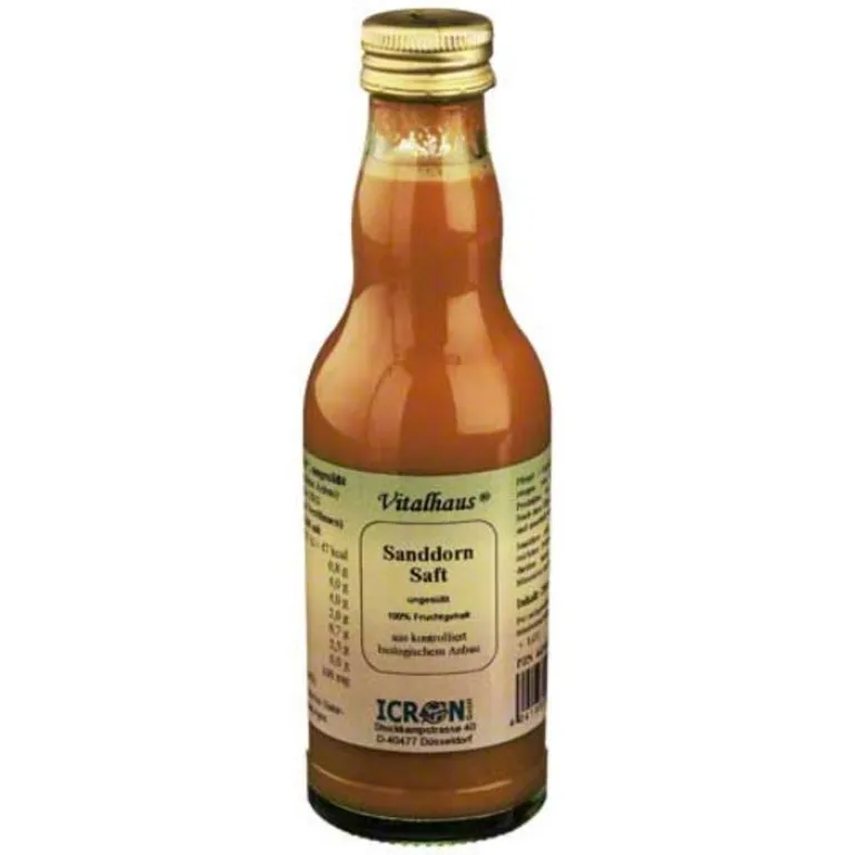 Hot Sanddorn Saft pur kbA Vitalh, 200 ml Säfte|Sonstige Bio Produkte