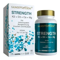 Sanomotion Strength K2 + D3 + Ca + Mg vegan Kapseln, 90 St
