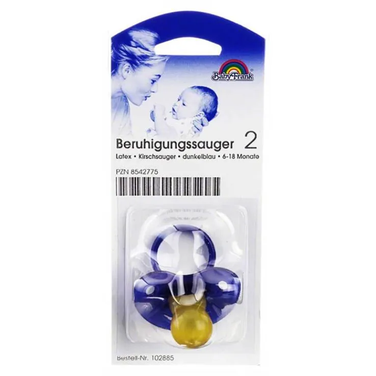 Sauger Kirsche dunkelblau groß große Scheibe, 1 St