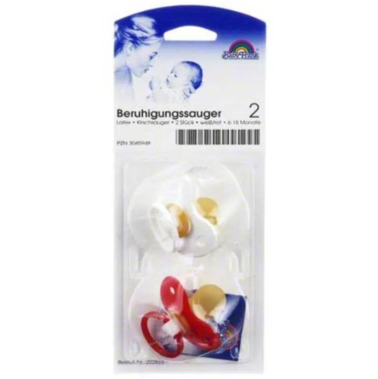 Sale Babyfrank Sauger Kirsche Latex Größe 2 6 - 18 Mon.weiß / rot, 2 St