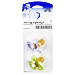 Clearance Sauger Kirsche Latex Größe 2 6 - 18 Mon.flied. / grün, 2 St Schnuller