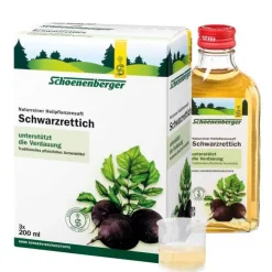 Best Schoenenberger Schwarzrettich Saft , 3X200 ml