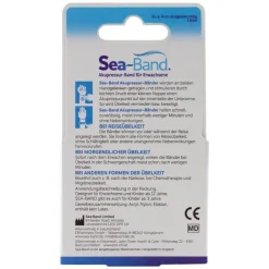 New Sea-Band Akupressurband für Erwachsene grau, 2 St