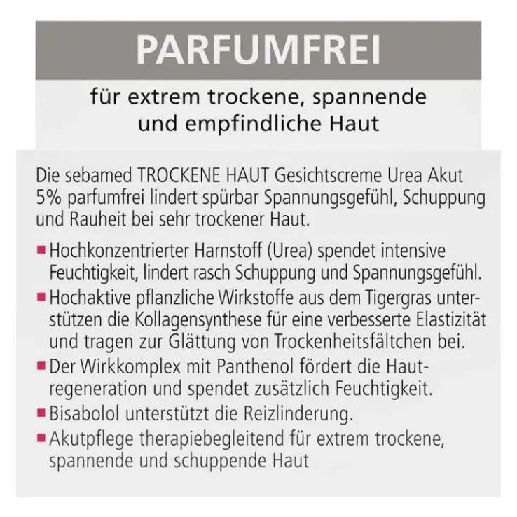 Sebamed Trockene Haut parfümfrei Gesichtscreme, 50 ml