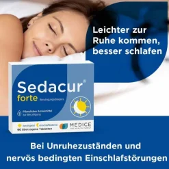Online Sedacur ® forte Beruhigungsdragees, 60 St