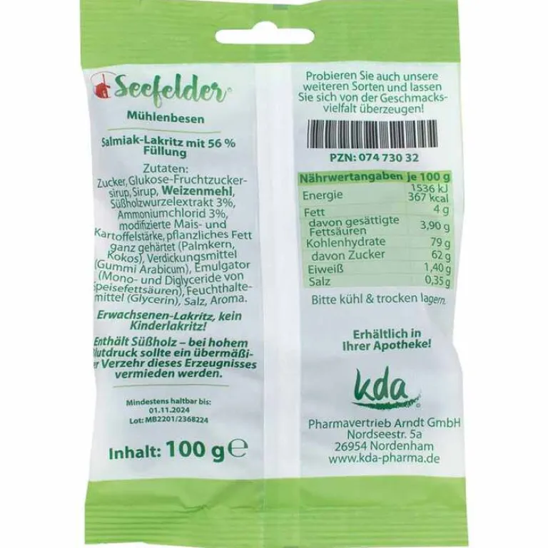 Sale Seefelder Mühlenbesen , 100 g Lakritz