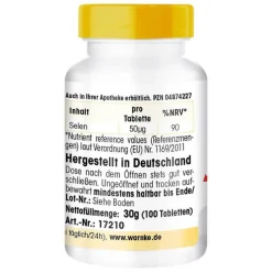 Hot Selen 50 µg Tabletten, 100 St Selen