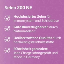 Online R(h)ein Nutrition Selen 200 NE Kapseln, 120 St