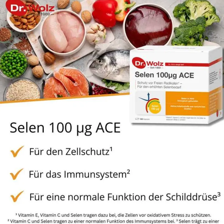 Selen ACE 100 µg 180 Tage Kapseln, 180 St